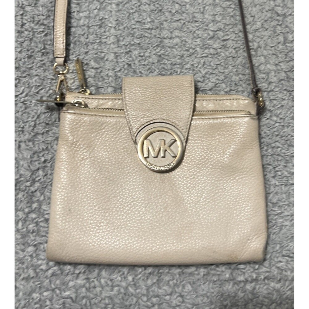 Michael Kors Leather Crossbody Cream